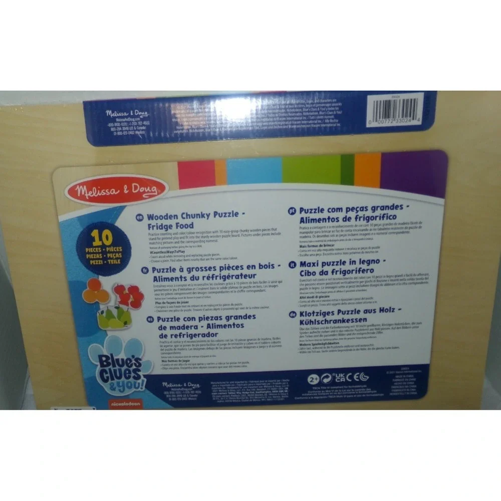 Melissa and Doug Blues Clues 10 Pc Chunky Wooden Puzzle Toy NEW